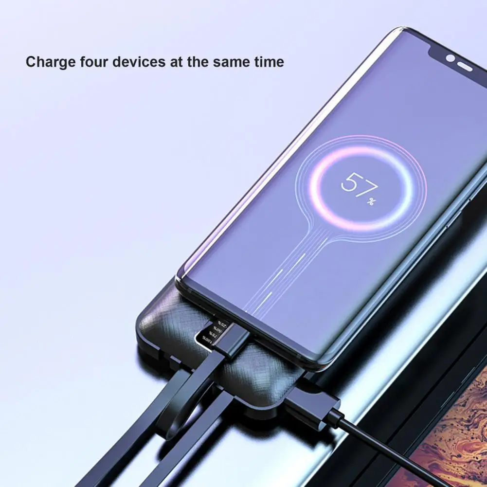 

Power Bank Fast Charging Large Capacity Four Interfaces 20000mAh External Battery Power Bank for Outdoor