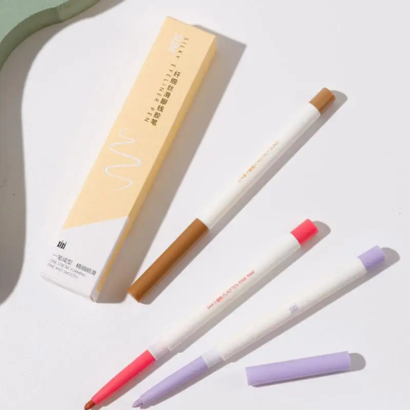 Новая быстросохнущая водостойкая Тонкая шелковая подводка xixi для век Стойкая не