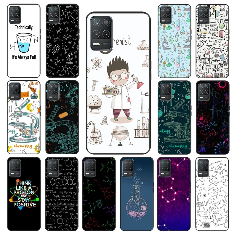 

Biology and Chemistry Phone Case for OPPO Realme 8 7 6 6i C3 C21 C21Y C11 X3 SuperZoom A94 A74 A91 A53S A54