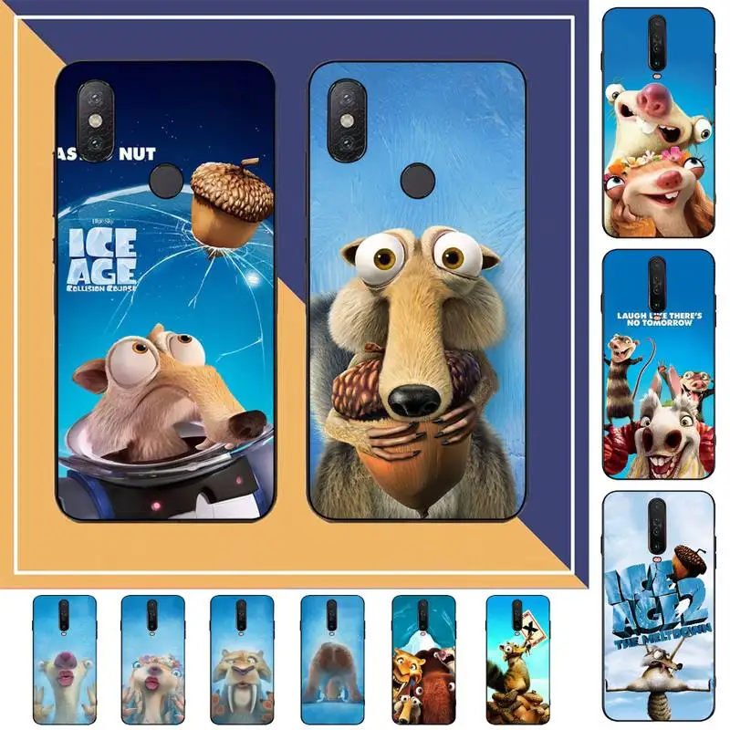 

Disney Ice Age Phone Case for Redmi Note 8 7 9 4 6 pro max T X 5A 3 10 lite pro