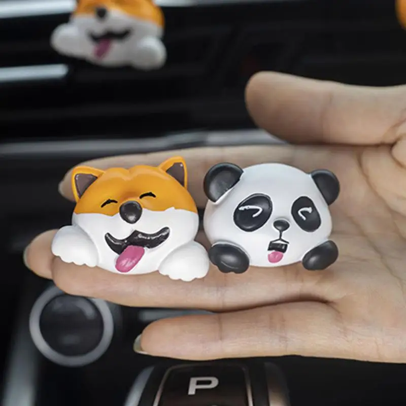 

Bear Car Air Freshener Animal Head And Tail Car Air Fresheners Vent Clips Cute Pig Dog Panda Tiger Car Vents Ornament For Air