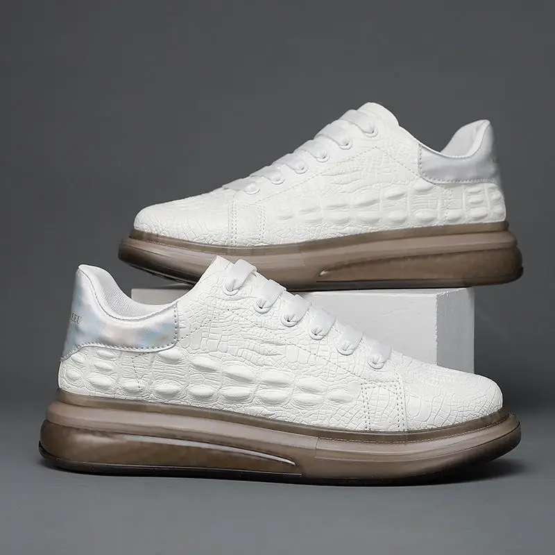 

Новинка Весна 2022, мужская обувь, кожаная повседневная обувь, дизайнерская модная мужская обувь для скейтборда, мужские кроссовки, мужская с...