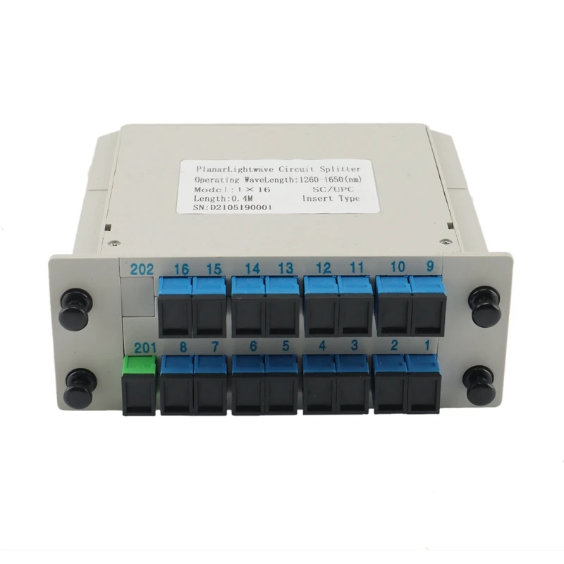 

PLC Cassette Insertion Type SC APC UPC Fiber Optical Box FTTH 1X16 PLC Splitter Box