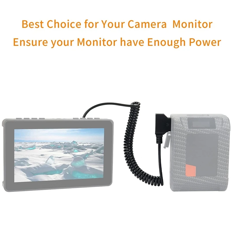 Спиральный кабель D-Tap к L-Series F550 для Sony Feelworld/Atomos Shinobi Малый Hd/Andycine монитор камеры