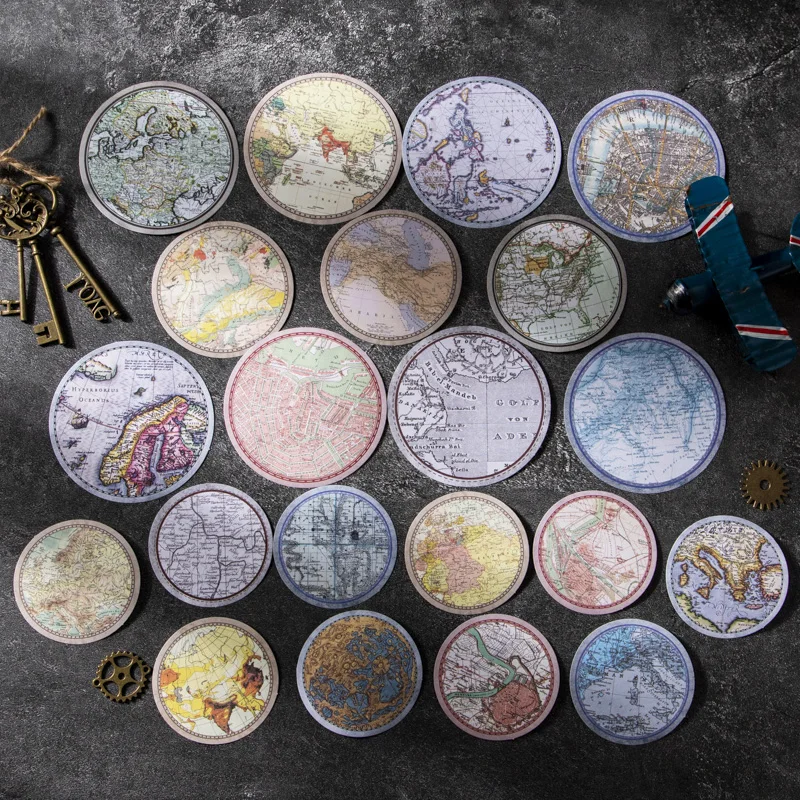 

30 шт., круговые наклейки для скрапбукинга, 12 х10 см