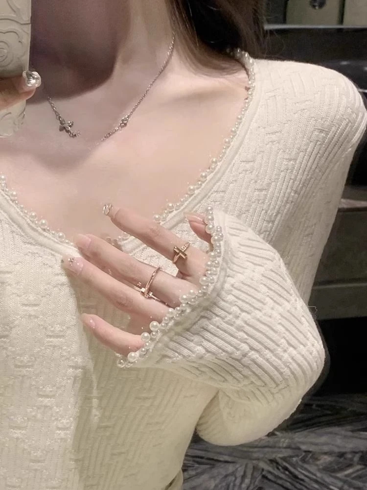 Женская трикотажная блузка с длинным рукавом повседневный элегантный