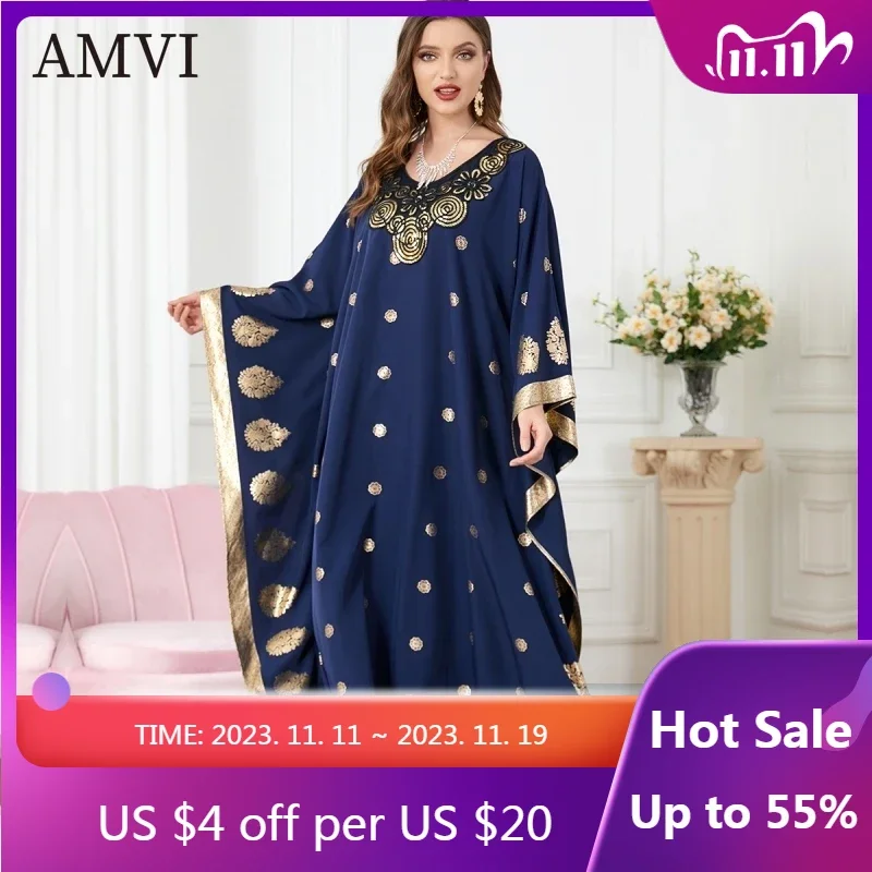 

Women Dress Loose Dresses Bat Robe Casual Clothing Print Skirt Comfortable Bodycon Elegant Evening Gown Middle East Muslim Dress