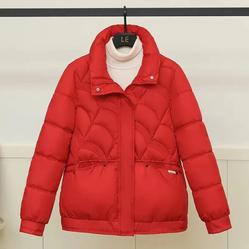 

2023 Women Fashion Winter Down Jackets Autumn Winter Duck Down Fillers Patchwork Coats Casual Parkas Outerwear S-XL