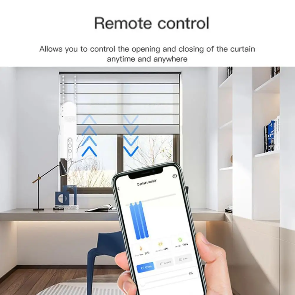 

Window Bluetooth Chain Blinds Remote Control Curtain Automatic Control Curtain Intelligence Curtain Home Voice Electr H4x6