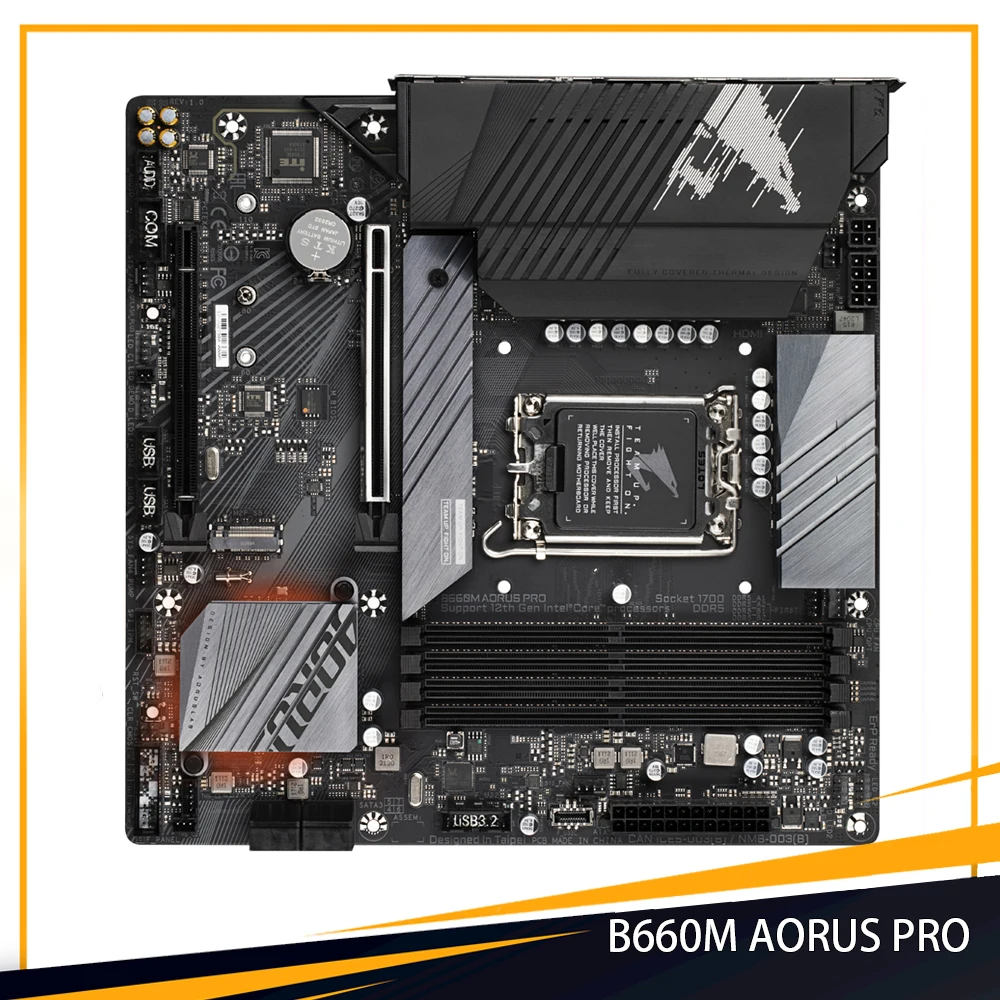

B660M AORUS PRO For Gigabyte LGA 1700 B660 DDR5 128GB Support 12th CPU Micro ATX Desktop Motherboard High Quality Fast Ship