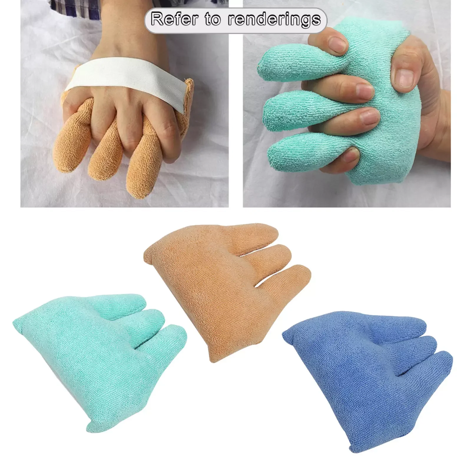 

Finger Cushion Handheld Seperator Comfortable for Elder Breathable Anti-Bedsore Elder Bedridden Patients Finger Caring