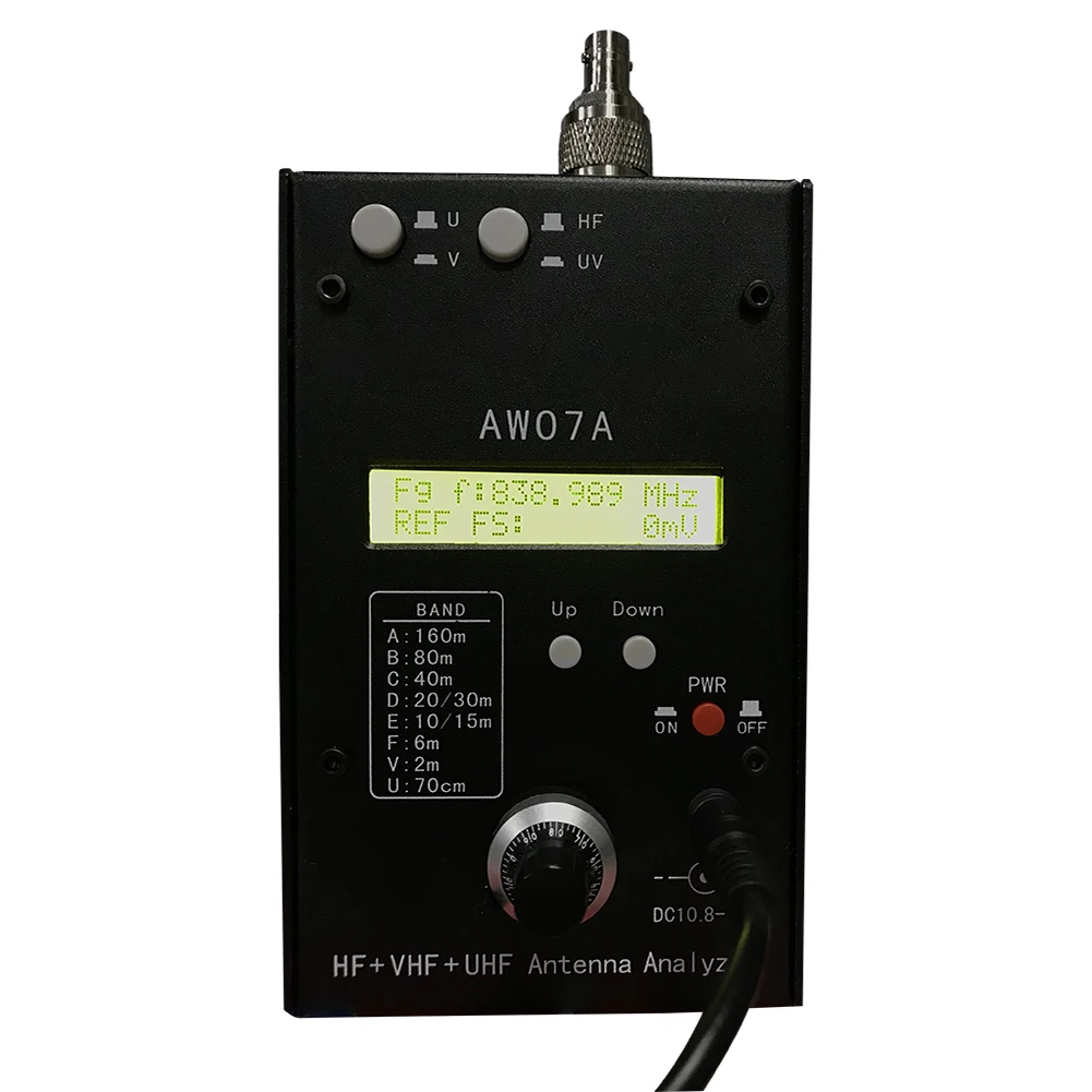 HF/VHF/UHF AW07A 1 5-470 МГц 160 м многодиапазонный антенный анализатор SWR измеритель тестер