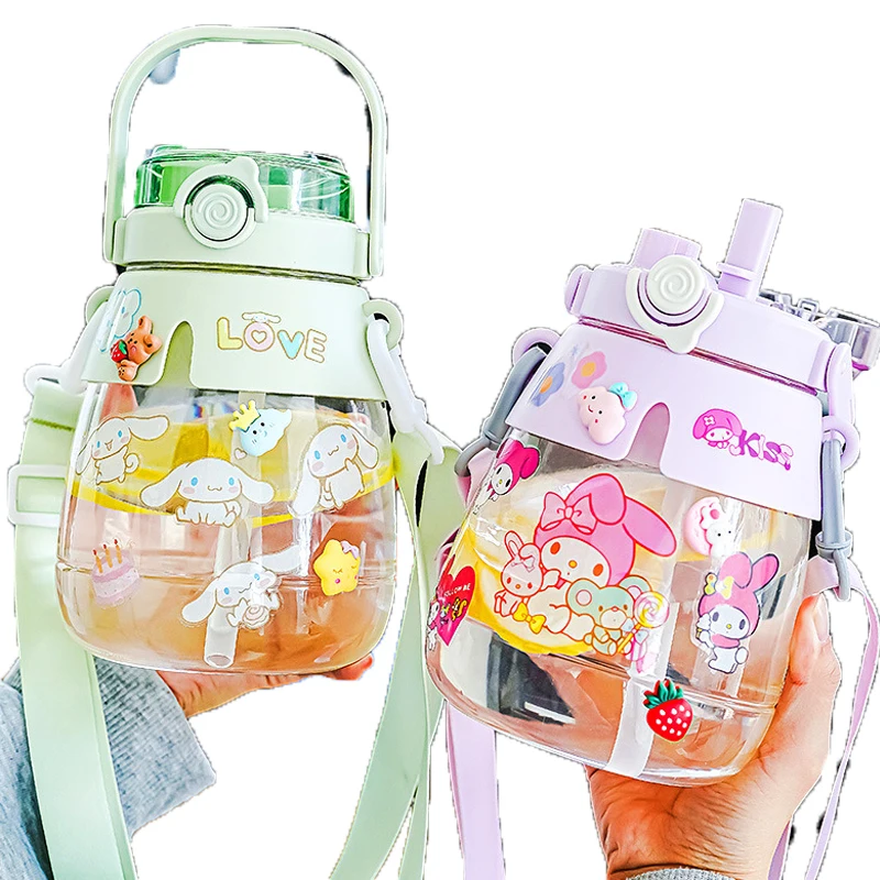 

Kawaii Sanrioed Cinnamorol, высокая цена, милое сердце для девочек, детская портативная большая емкость, чашка для живота, подарок на день рождения