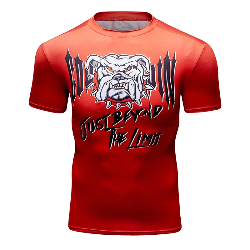 New Sport Shirt Men Short Sleeve Quick Dry Top Solid Crossfit T Shirt Gym Fitness Running Workout Exercise Jerseys Rashgard Man