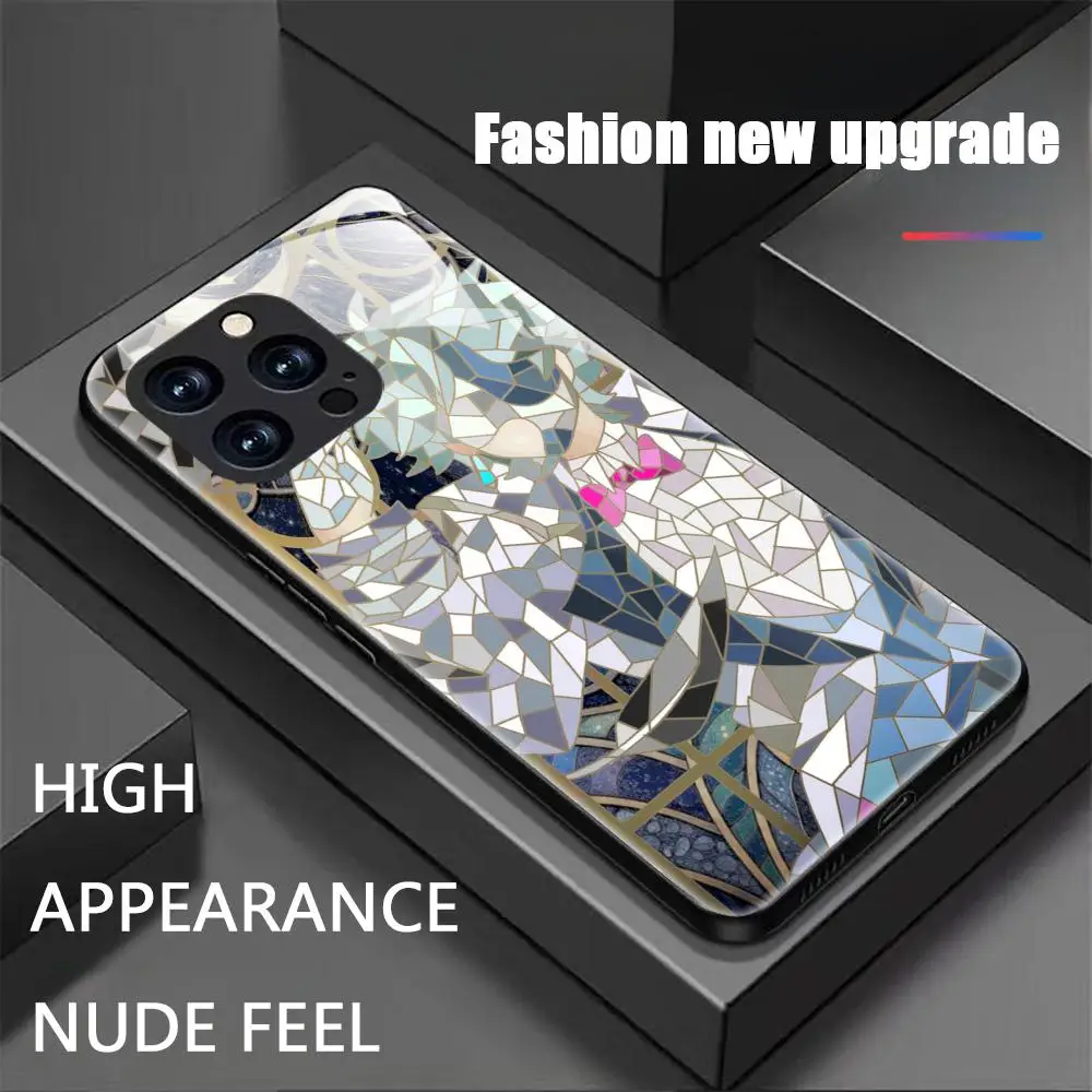 Фото Чехол для телефона D-dottore Genshin Impact для iPhone 18 17 16 15 14 13 12 X XR XS 8 Plus Mini Pro Max, стеклянный магнитный чехол. №2