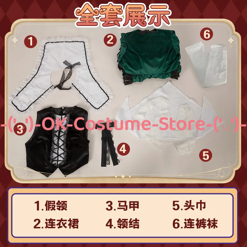 Костюм для косплея Rozen Maiden Suiseiseki, викторианское платье, наряд для третьей куклы-близнеца, униформа для Хэллоуина, карнавала, вечеринки (art.: 3920da08316bc) - 3920da08316bc