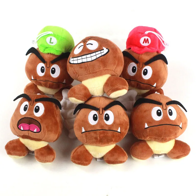 

14cm-16cm Creative chestnut aberdeen poisonous mushroom plush toy doll