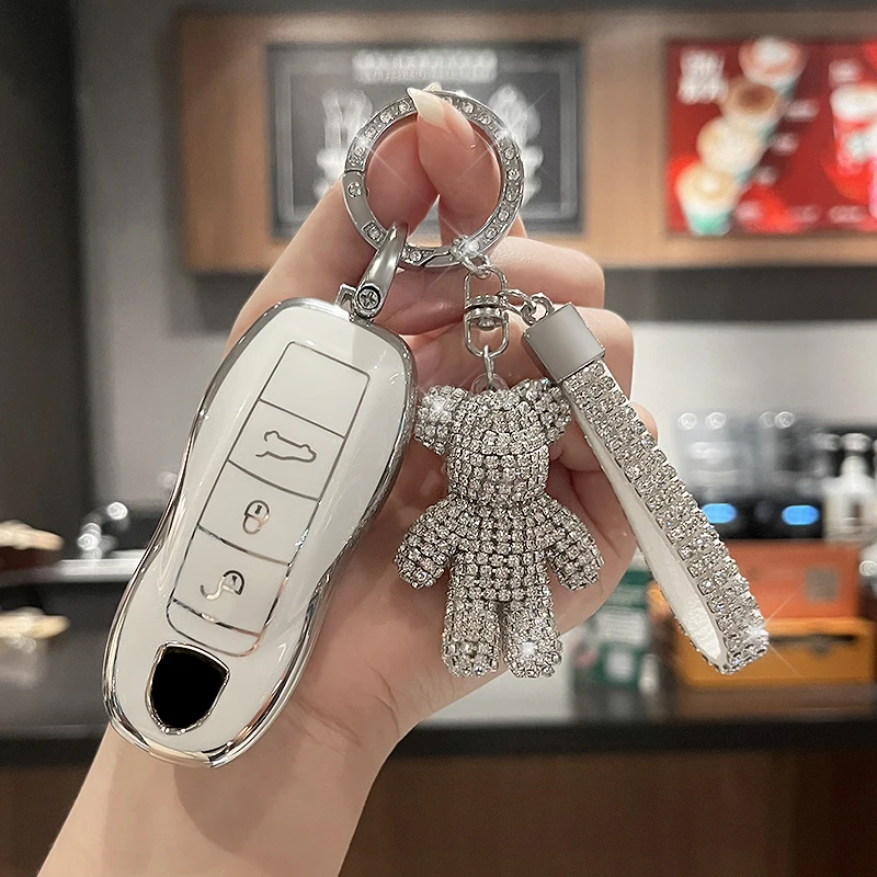 Чехол из ТПУ для автомобильного дистанционного ключа брелок Porsche 991 996 958 918 911 970 997