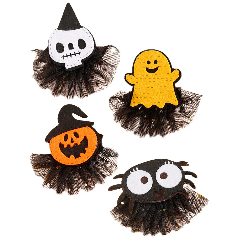 4pcs Hair Clips Halloween Party Hairpins Cute Hair Clips Cosplay Hair Accessories for Women