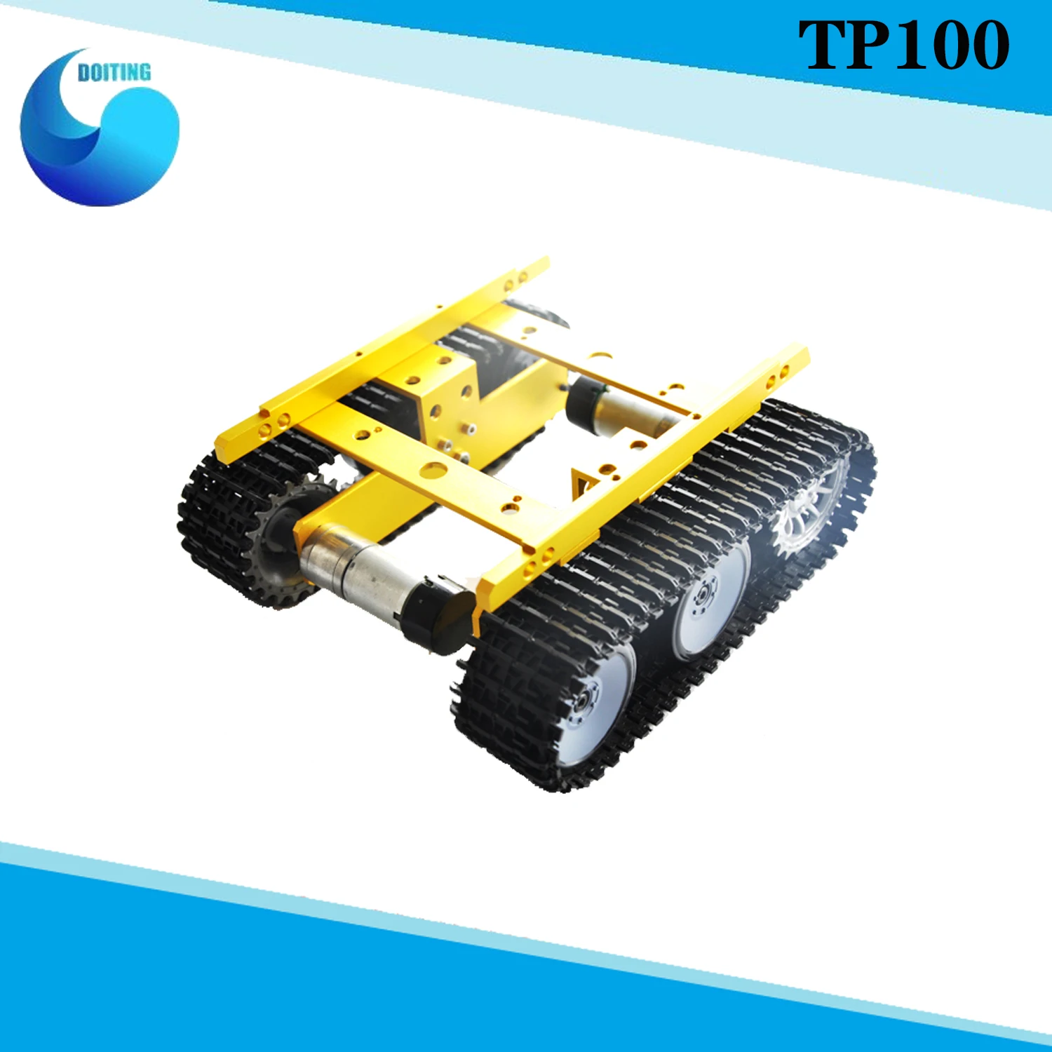 Tank Chassis car kit with Speed Sensor Creeper Truck Tracked Smart Car with High Torque Motors and Hall Sensor DIY Toy