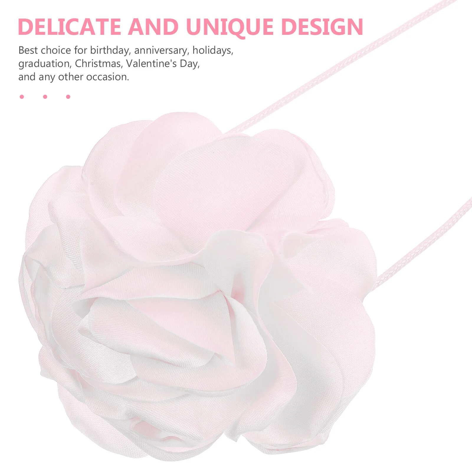 Floral Belt Choker Necklaces Woman Flower Fashionable Chokers Girls Waist Chain Cloth Miss