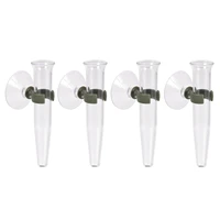 8pcs floral water tubes with suction cups 4 3 plastic flower picks vials for fresh plants flower arrangements milkweed cutting