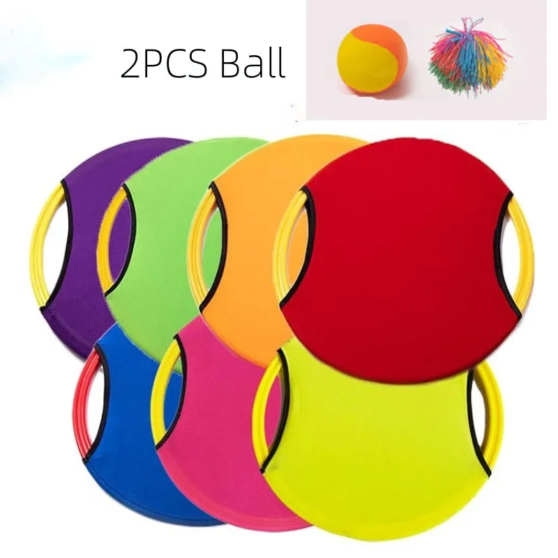 

Montessori Children Elastic Ball Bouncing Ring Outdoor Fun Sports Toy Throw Catch Ball Game Activity Toys Beach Garden Ball Game