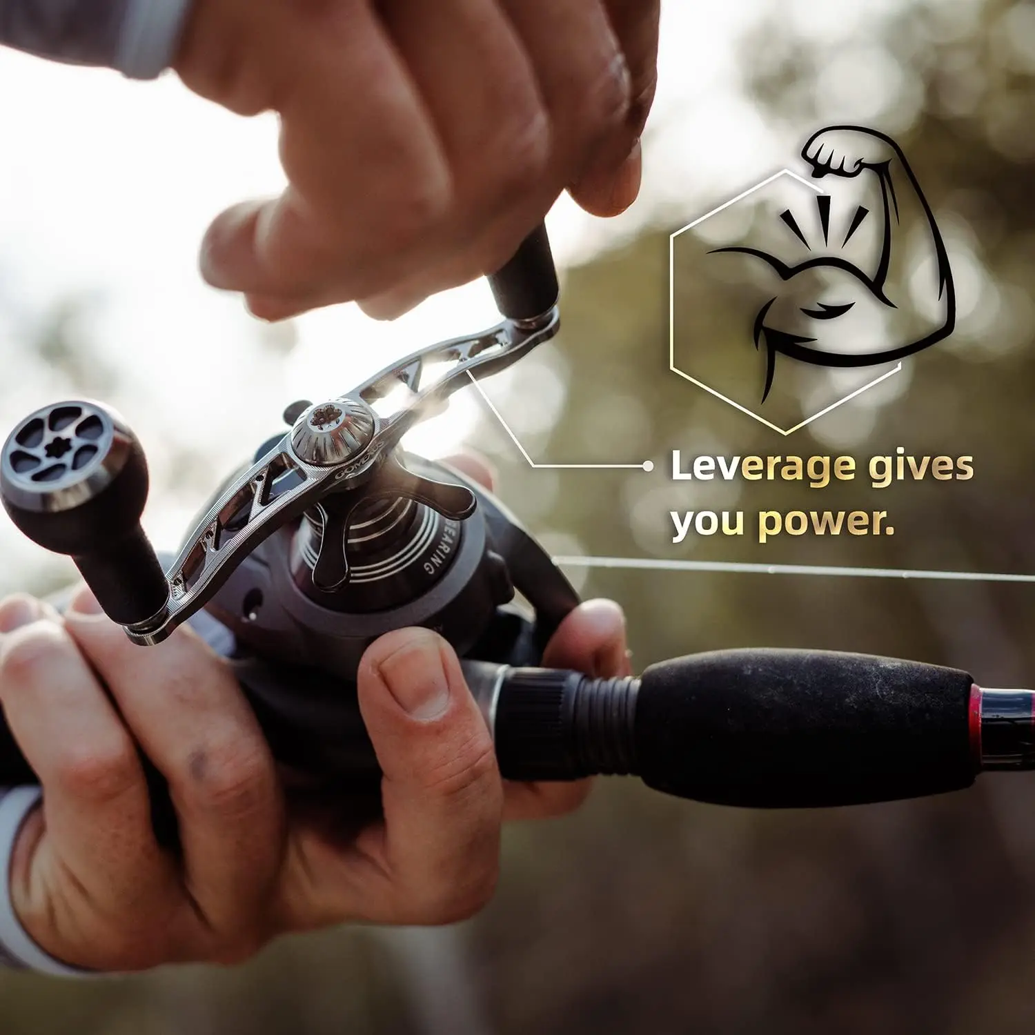 Фото Рукоятка для рыболовной катушки GOMEXUS, совместимая с Shimano SLX, Tranx, Daiwa Tatula, Zillion, Abu Garcia Revo 13, замена. №2