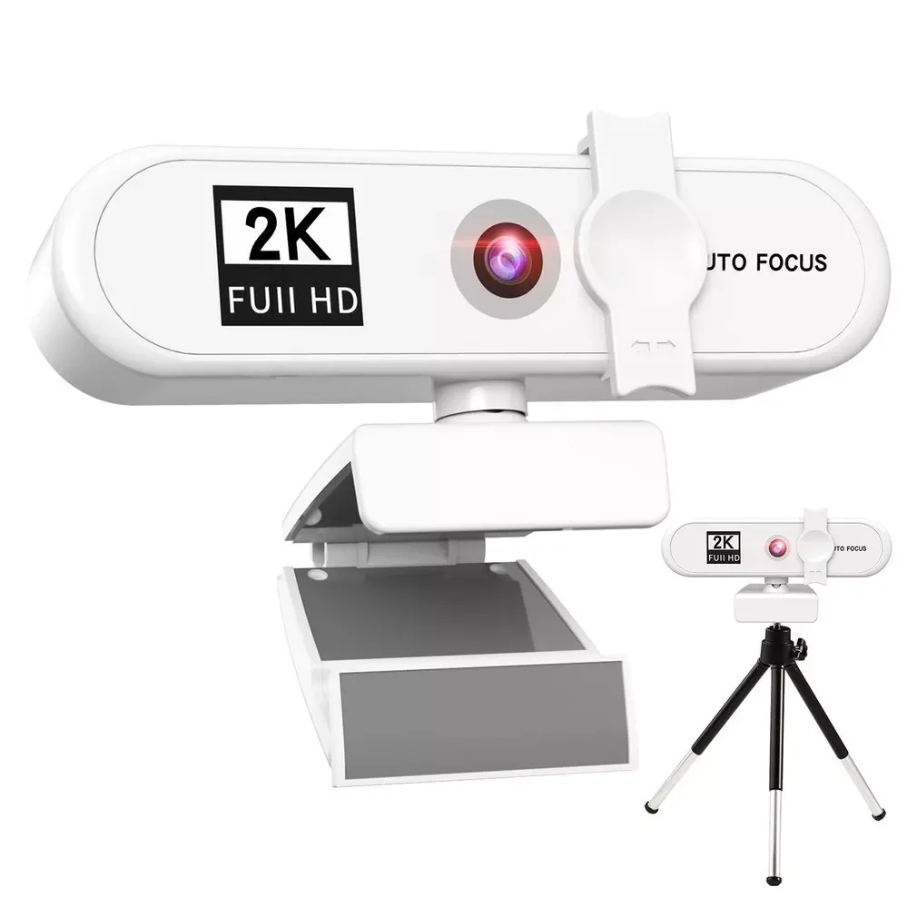 

In Stcok 2K Conference PC Webcam Autofocus USB Web Camera Laptop Desktop For Office Meeting Home With Mic 1080P HD Web Cam