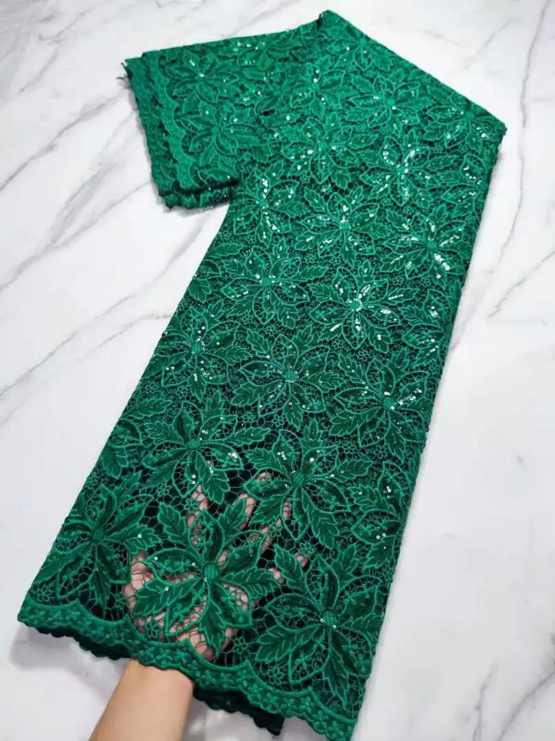 Африканская хлопчатобумажная кружевная ткань модная нигерийская швейцарская 2022