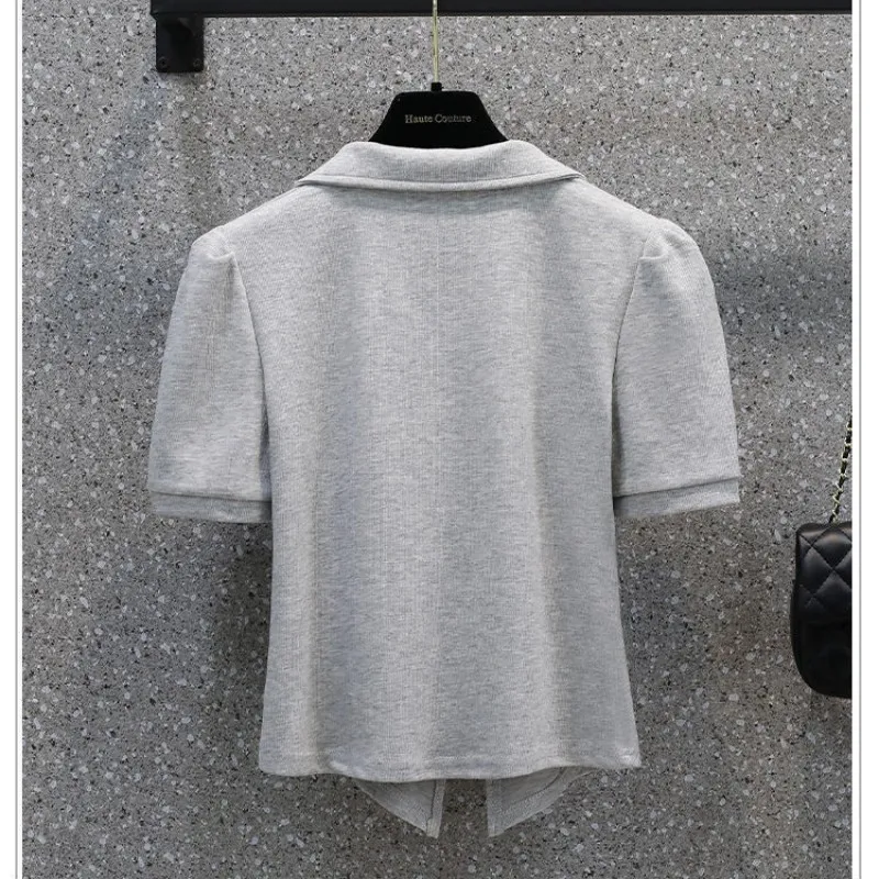 Женская хлопковая Футболка-поло с коротким рукавом И ВИНТАЖНЫЕ ДЖИНСЫ