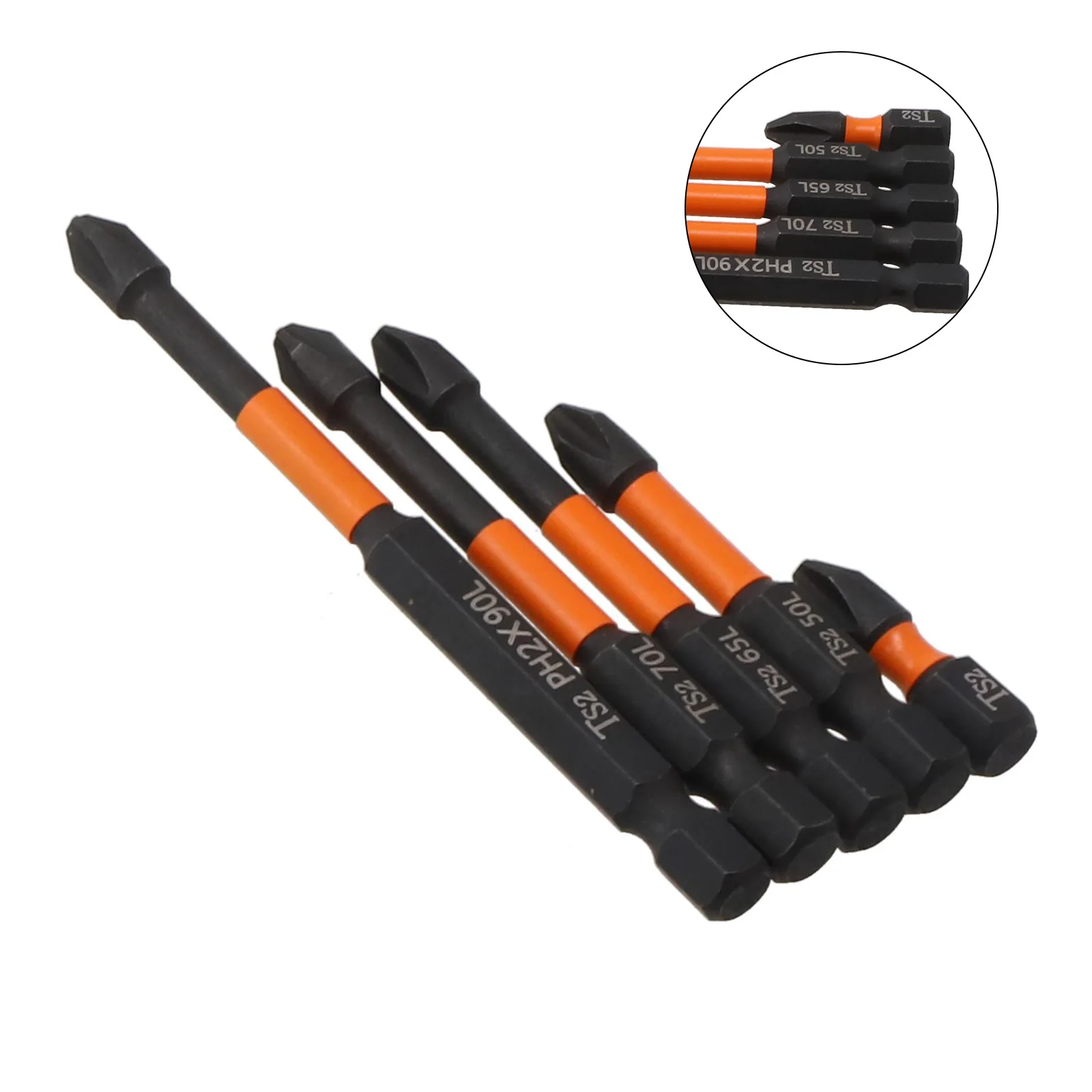 

Bit Set Screwdriver Bits 1/4Inch Hex 25mm 50mm 5pcs 65mm 70mm 90mm Alloy Steel Black Cross Impact None Durable