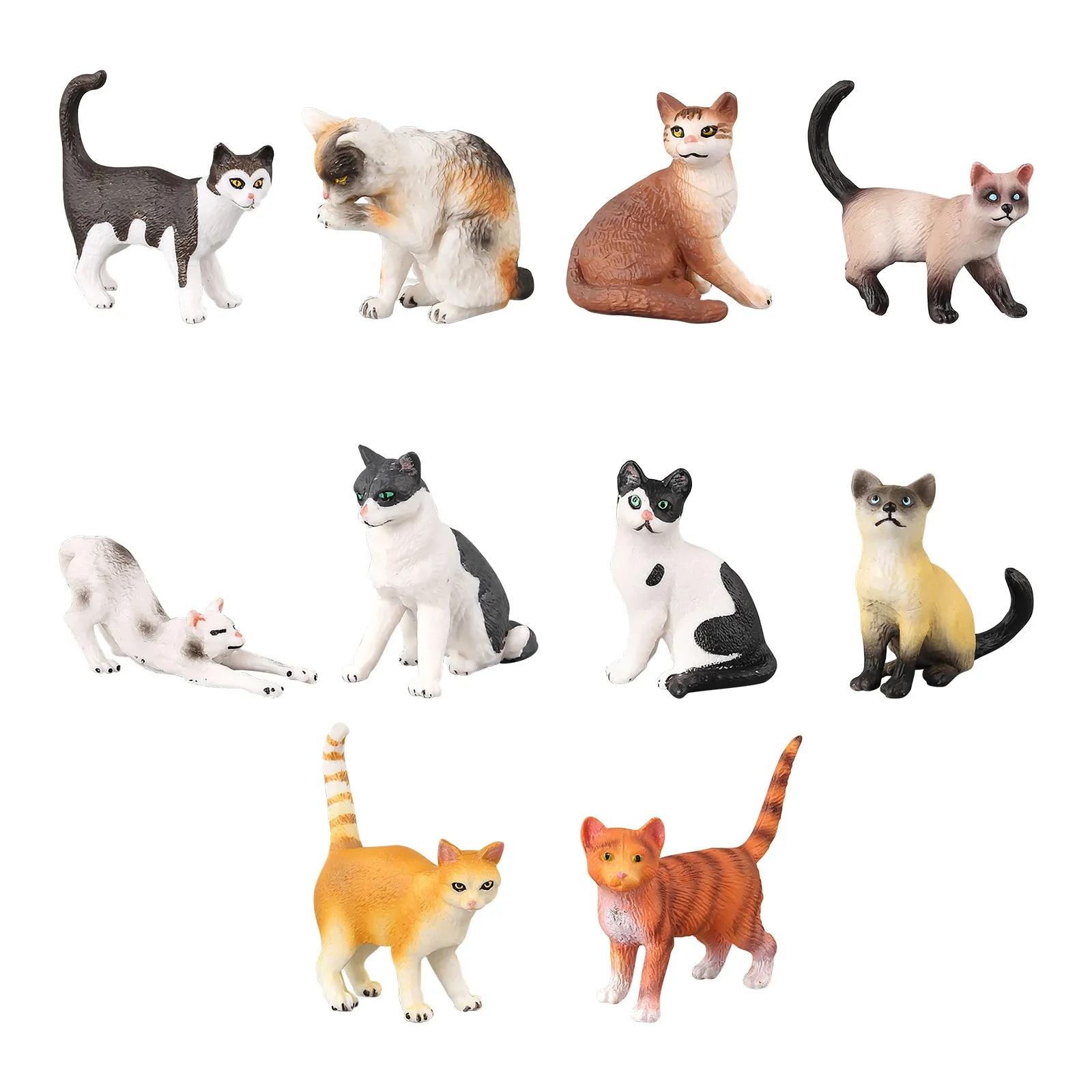 

Simulation Cat Toys Kids Childrens Pet Model Figure Animal Plastic Action Figures Funny Toy Gift Doll Home Decor Cats Figurine