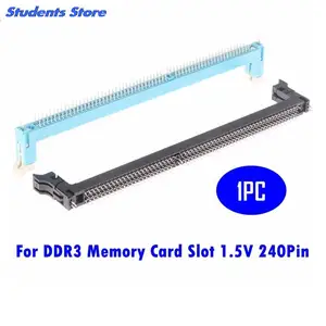 1pcs Desktop Computer DDR3 Memory Card Slot 1.5V 240Pin Socket Motherboard Repair Replacement Jack Black/Blue Color