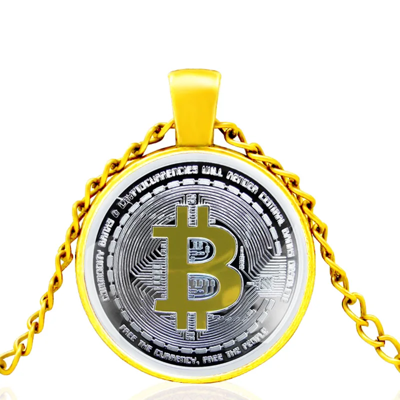 Новое поступление 2022 электронные деньги Биткоин стекло кабошон металлическая