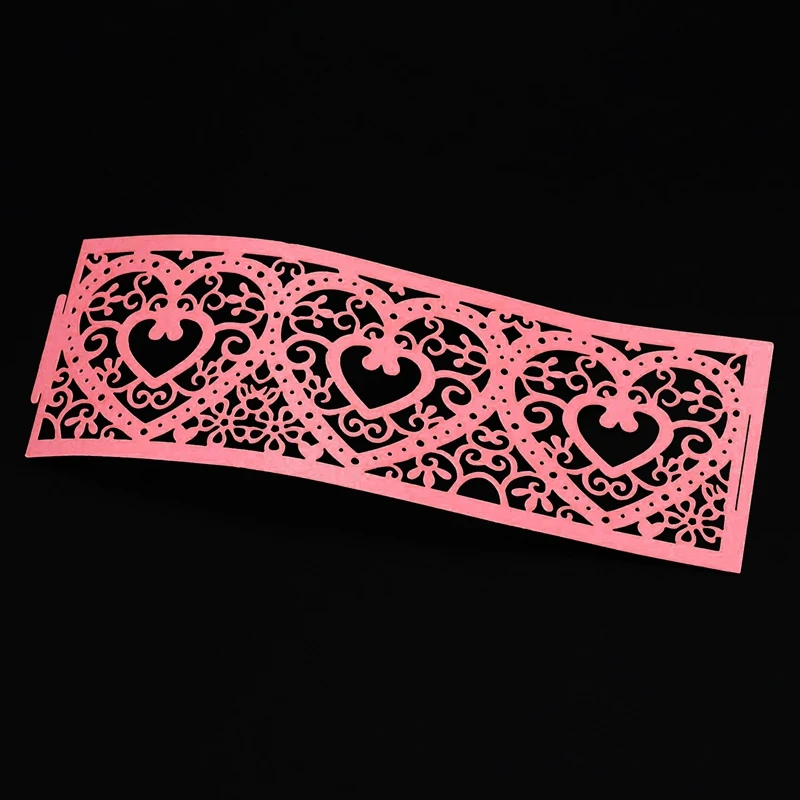 Набор из 6 светодиодных абажуров для свечи украшение в виде сердца абажур