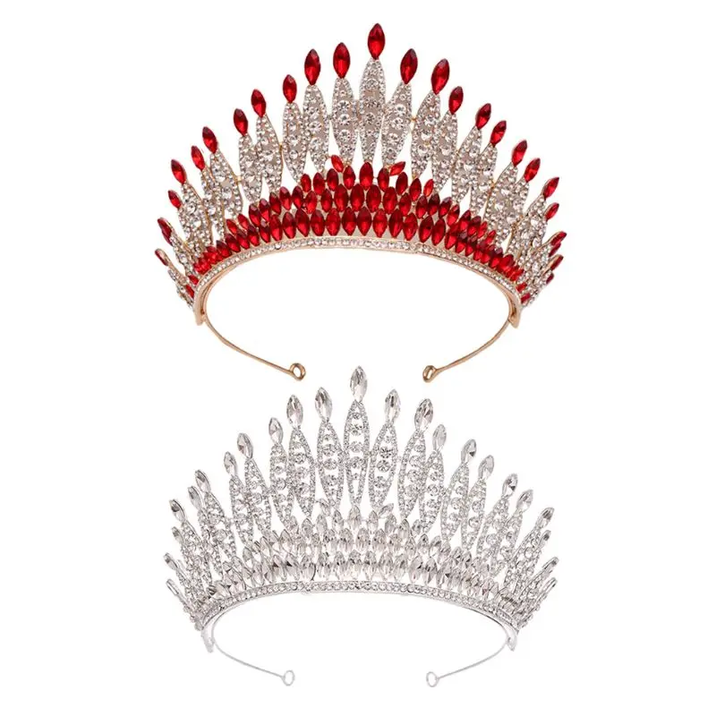 

Bride Crown Headband Artificial Crystal for rhinestone Inlaid Elegant Lady Wedding Crowns Headwear Bridal for Head Jewel