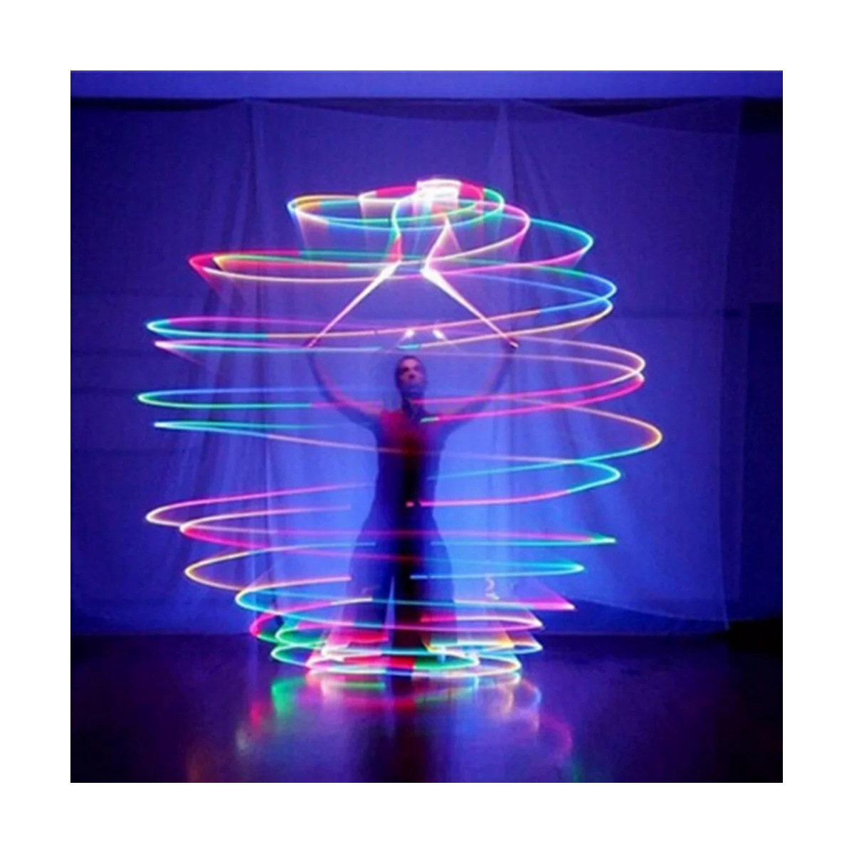 2 шт. светодиодные шарики Poi светящиеся игрушечные шары стробоскопический