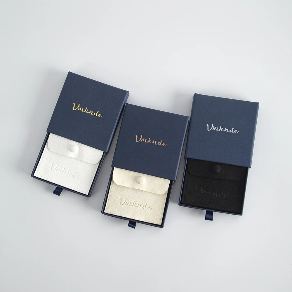 Personalized Jewelry Packaging Boxes Pouch Custom Logo DIY Travel Bracelet Necklace Organizer Box Bag Best Gift for Girl Women