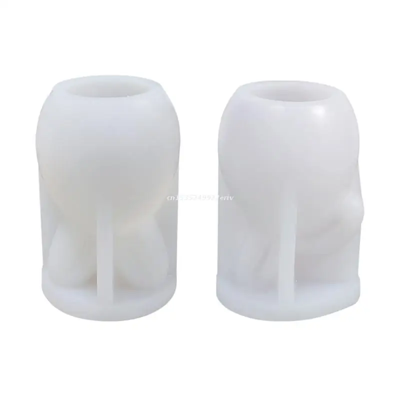 

Silicone Rabbit Head Mold Candle Soap Plaster Fondant Handmade Making Mould for DIY Chocolate Candy Dessert Decorating Dropship