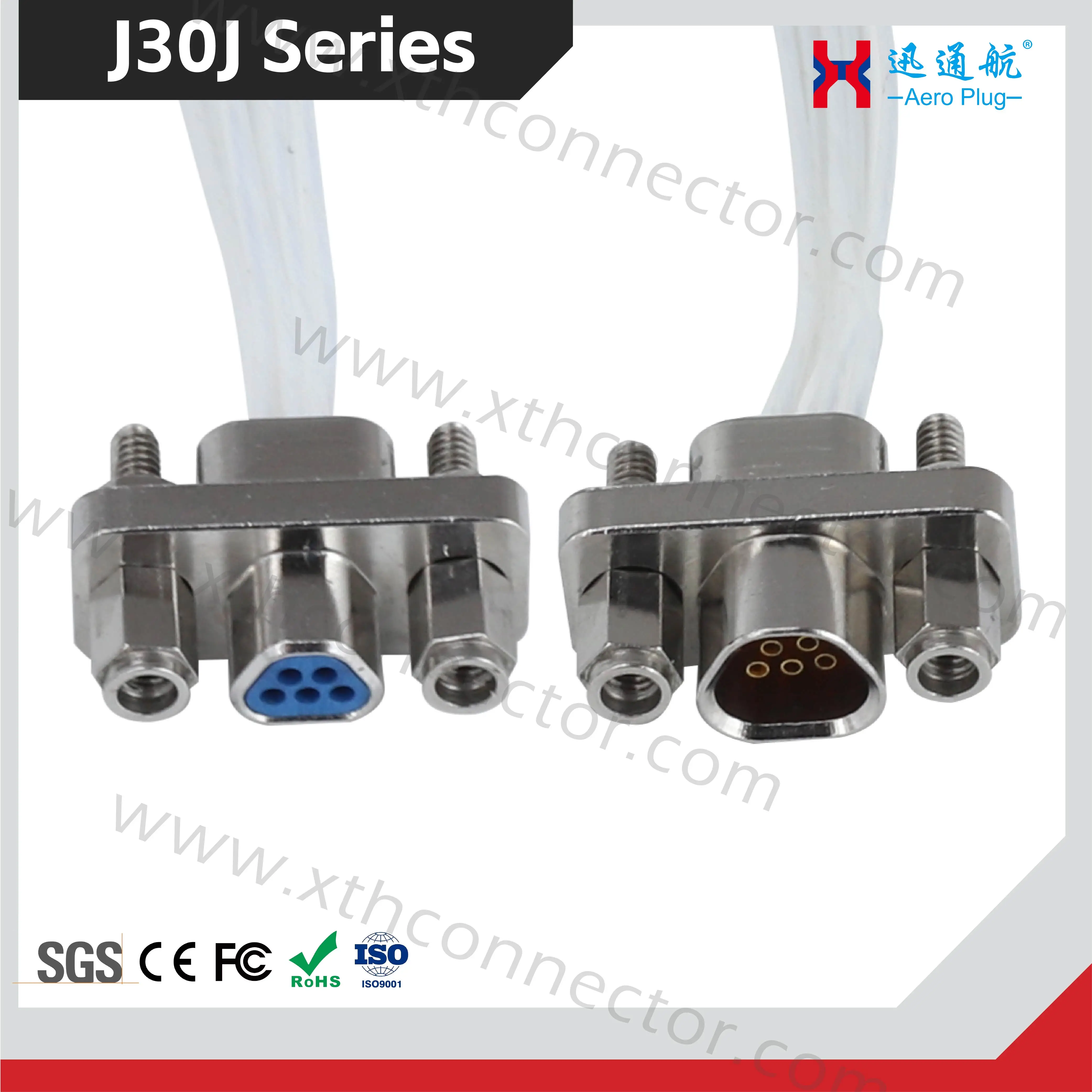 Фото Прямоугольный разъем J30J, микро-разъем D-типа J30J-5TJL/ZKP, штекеры и гнезда 38513 с 5 контактами №2