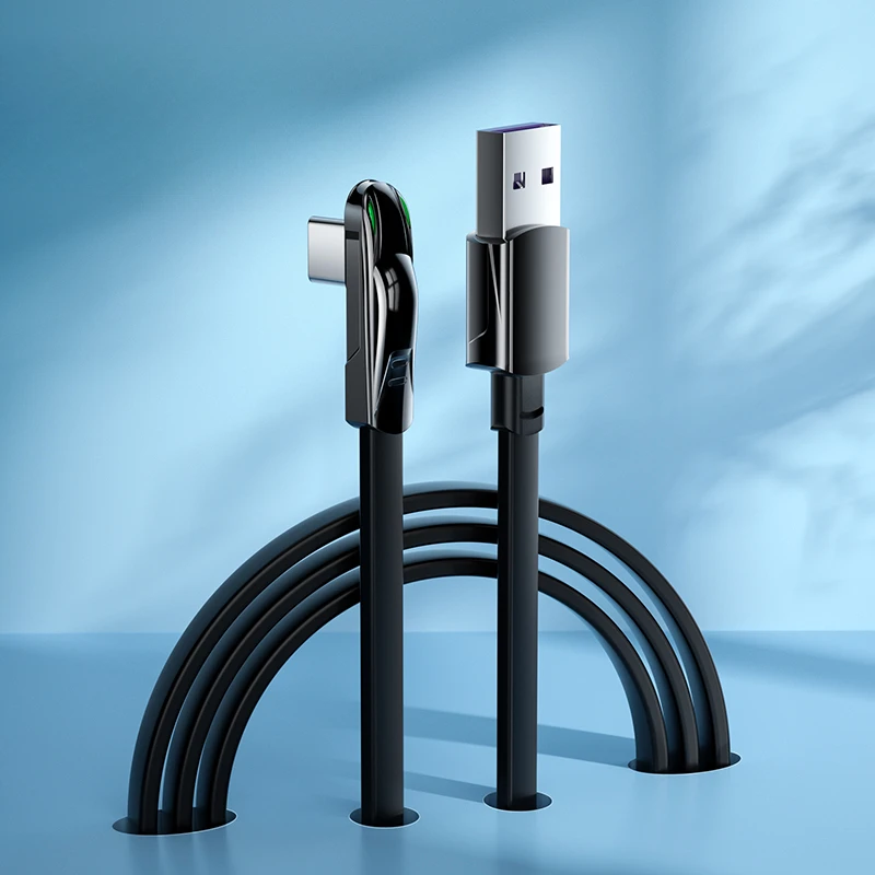 

JERX data cable type C 66W120w USB c to USB c super fast charging cable suitable for Android iq extended elbow type USB cable