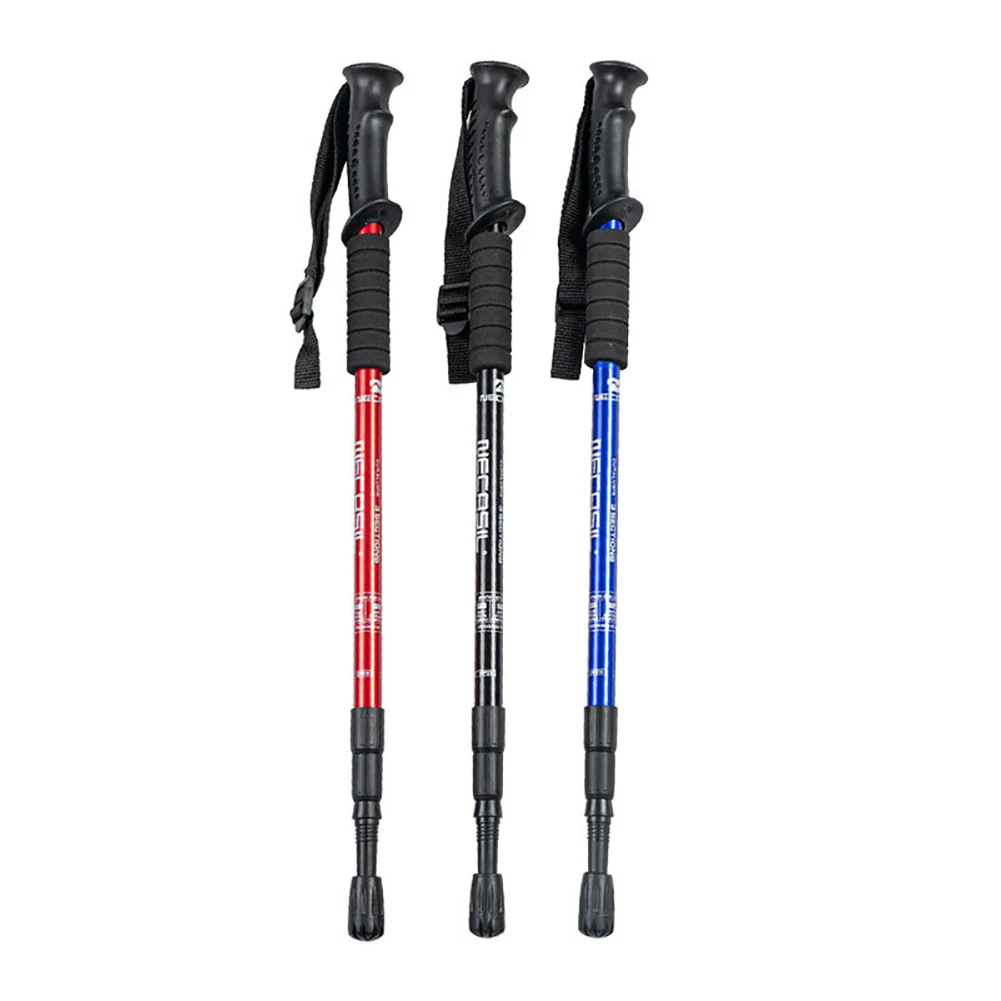 

3-Section Adult Child Elderly Alpenstocks Ultralight Trekking Folding Pole Walking Hiking Sticks Non-Slip Mountaineering Tools