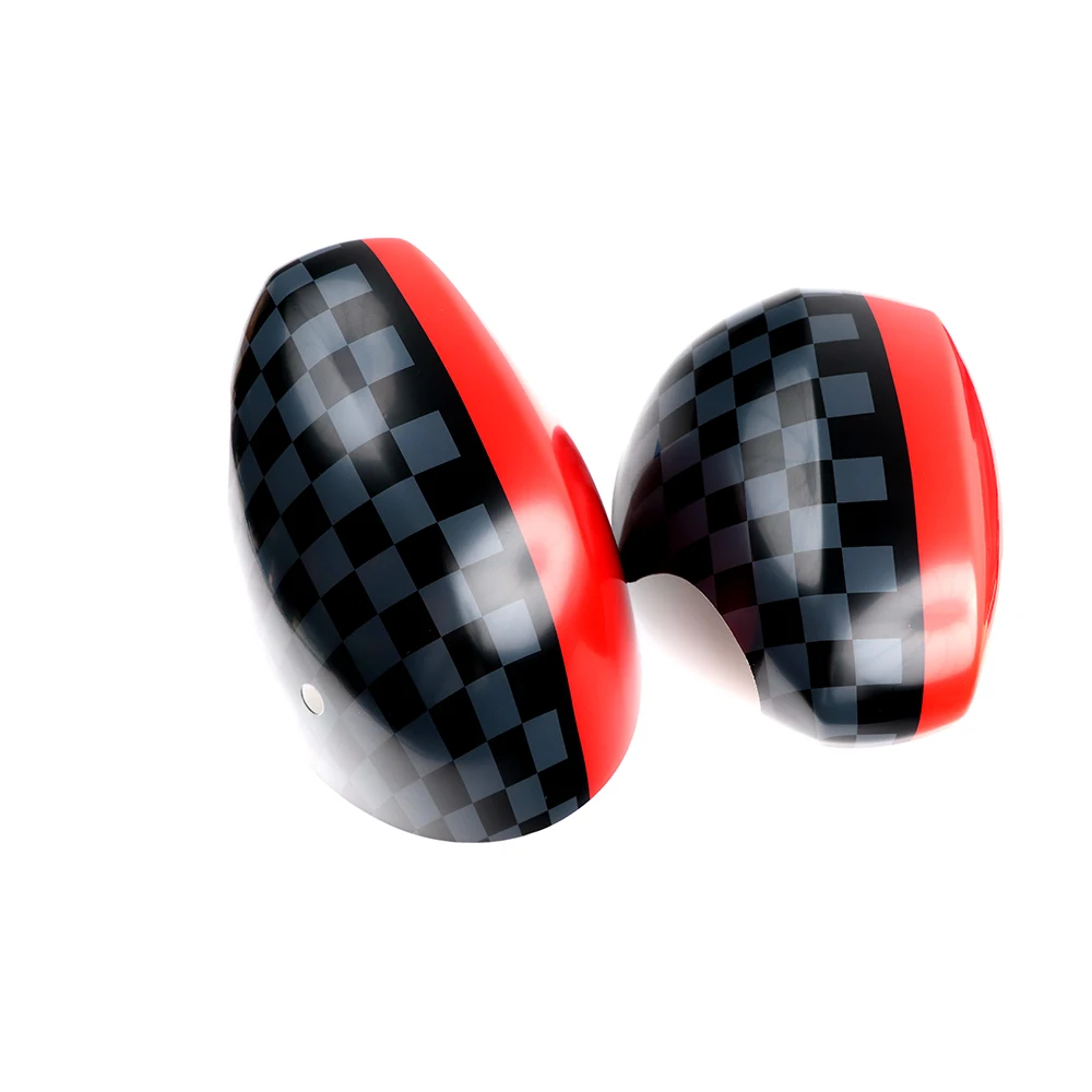 

Для MINI Cooper S JCW Countryman F60 F54 F55 F56 F57 2020 2021 2022 2023 Черный флаг в виде корпуса автомобиля Дверные зеркала заднего вида Чехлы