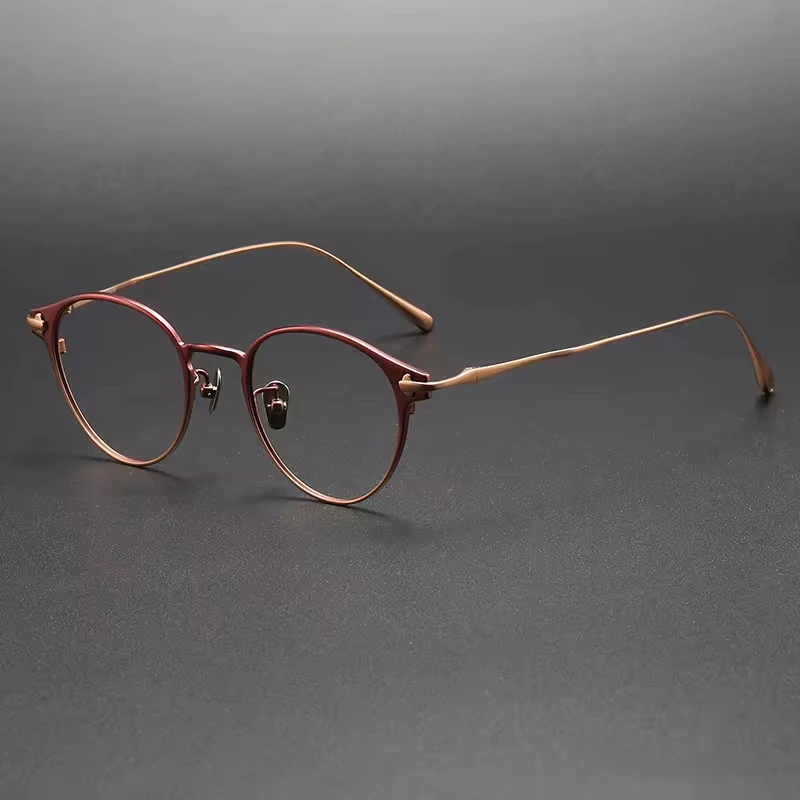 OLAMINS шаговые титановые оправы для очков пистолет оптические матовые черные очки