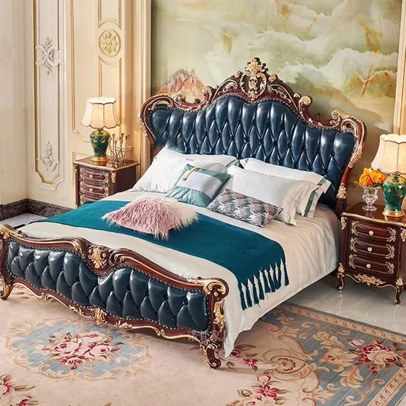 Роскошная Скандинавская Эстетическая кровать большого размера дешевая Милая