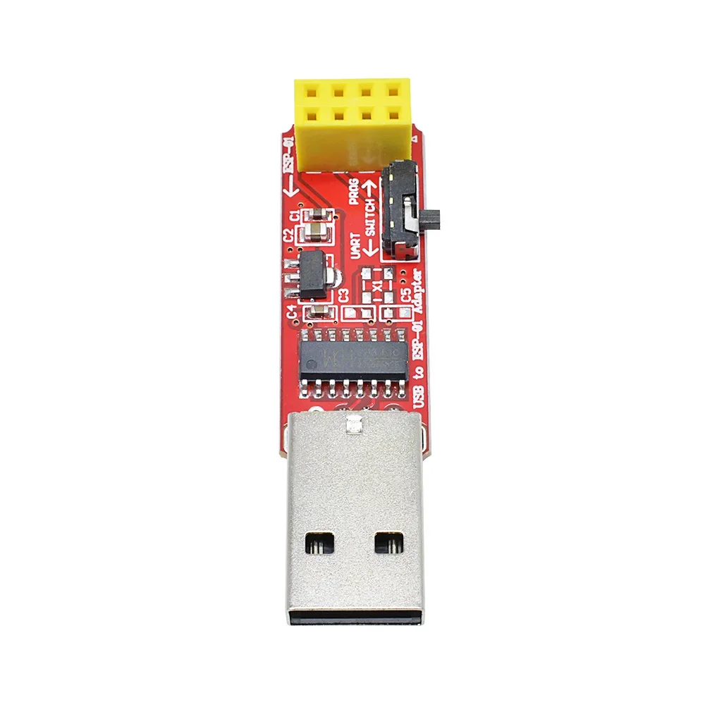 Фото Драйвер CH340C USB к модулю адаптера ESP8266 ESP-01 Prog ESP-01S программатор загрузка модуль платы адаптера Wi-Fi №4