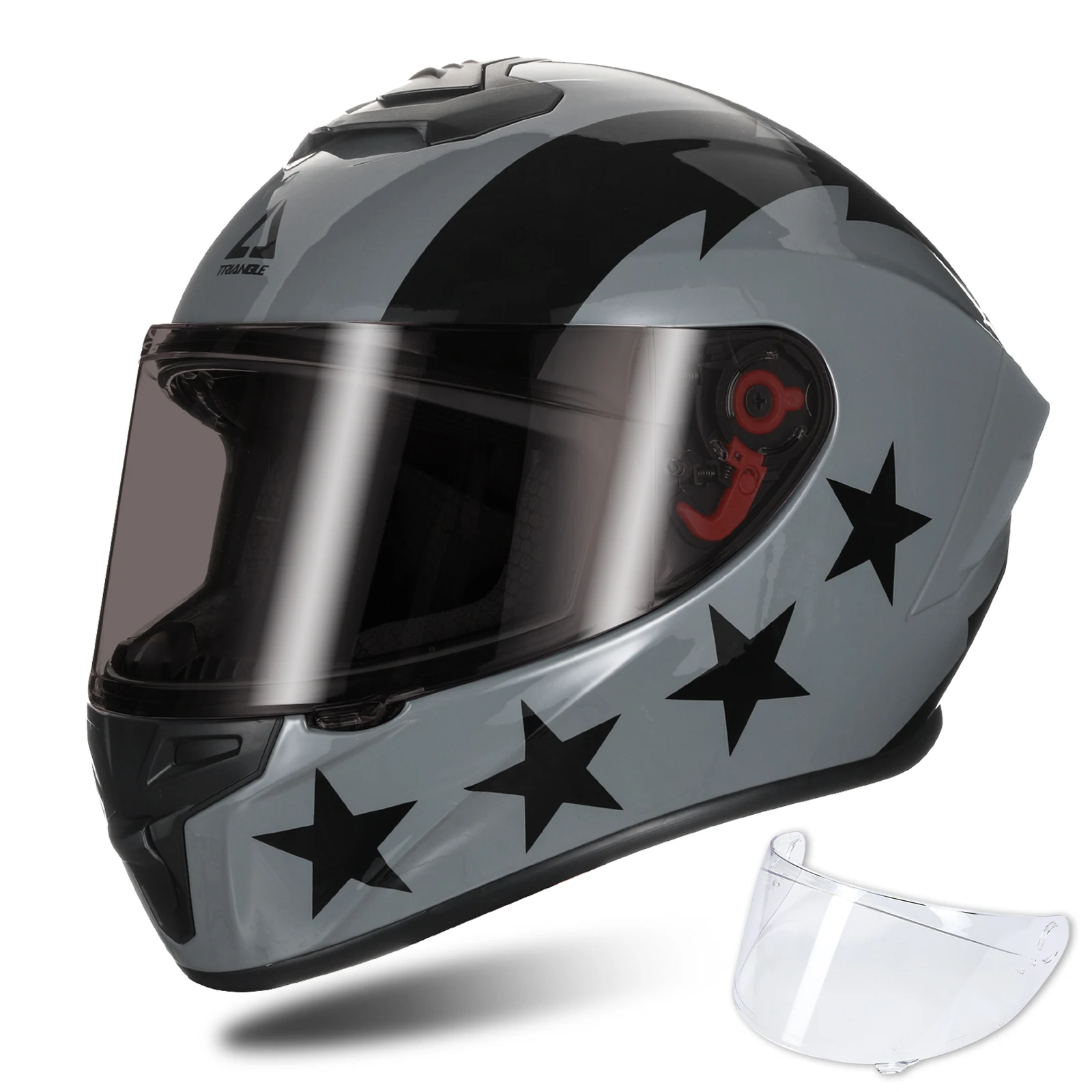 

Треугольный мотоциклетный шлем, мужской шлем на все лицо, прозрачный и тонированный козырек, мужские мотоциклетные шлемы, мотоциклетные шл...