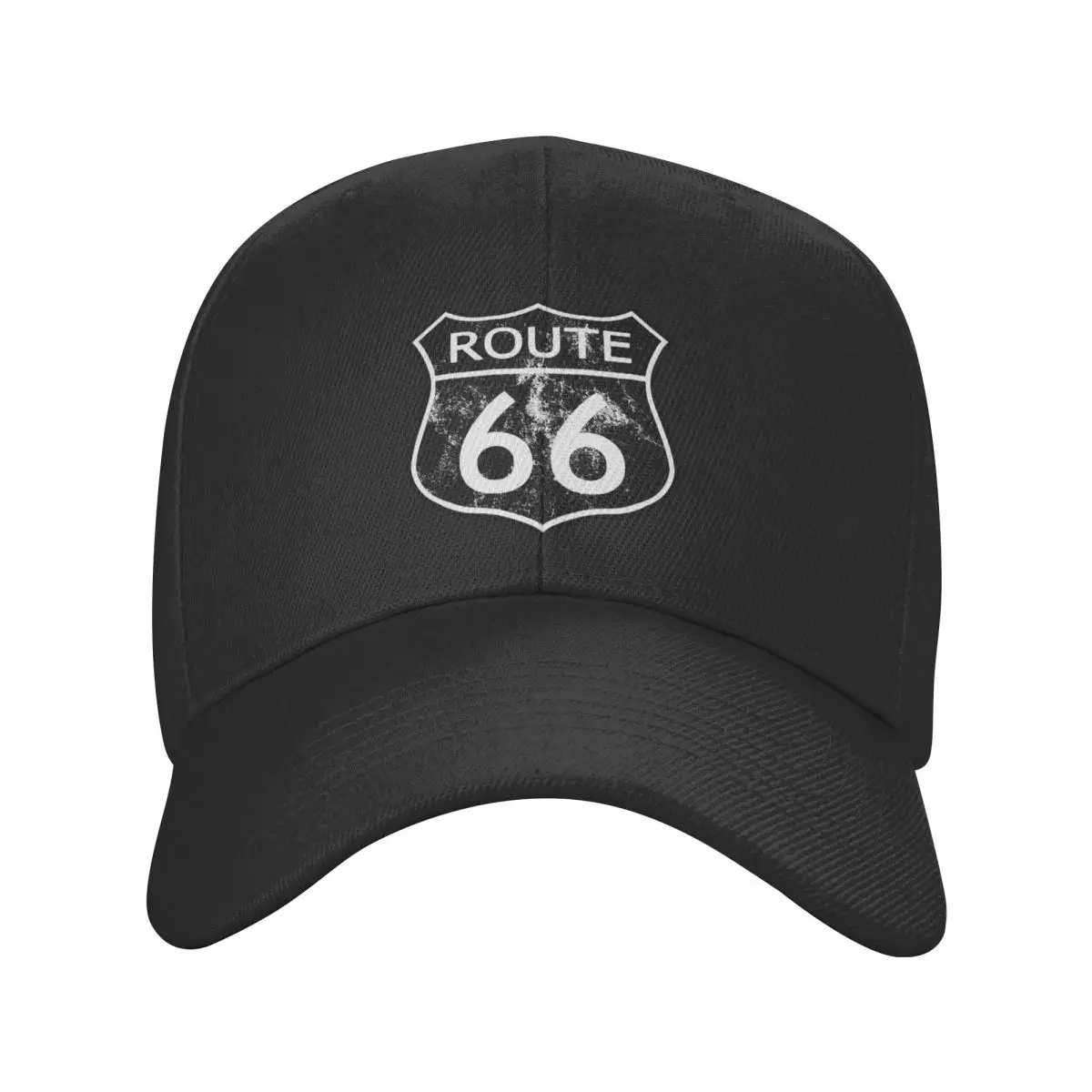 

Route 66 Travel Vintage Faded Retro Black And White Baseball Cap Adult Adjustable Dad Hat Women Men Outdoor Snapback Caps