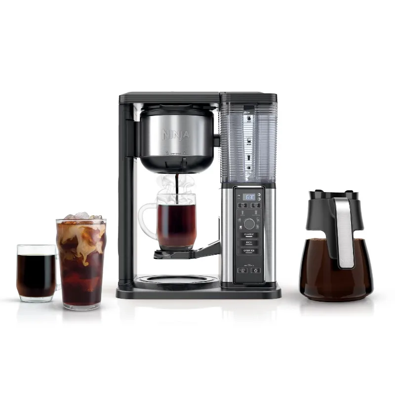 

Ниндзя, горячая и ледяная, одинарная система для кофе или капельного кофе, стеклянный графин на 10 чашек, CM300